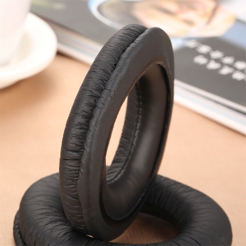 1×Black Leatherette Ear Cushion Kit Cover For Headphones Panasonic RP-HT161