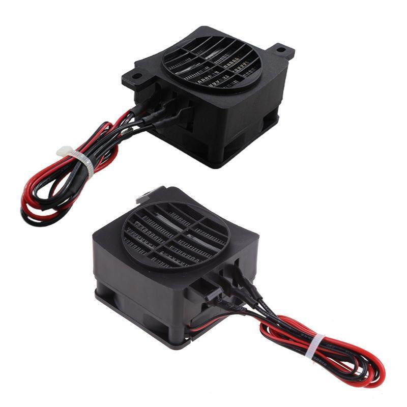 12V 120W Small PTC Fan Heater Mini Ceramic Air Heater 30s Quickly Generate Heat