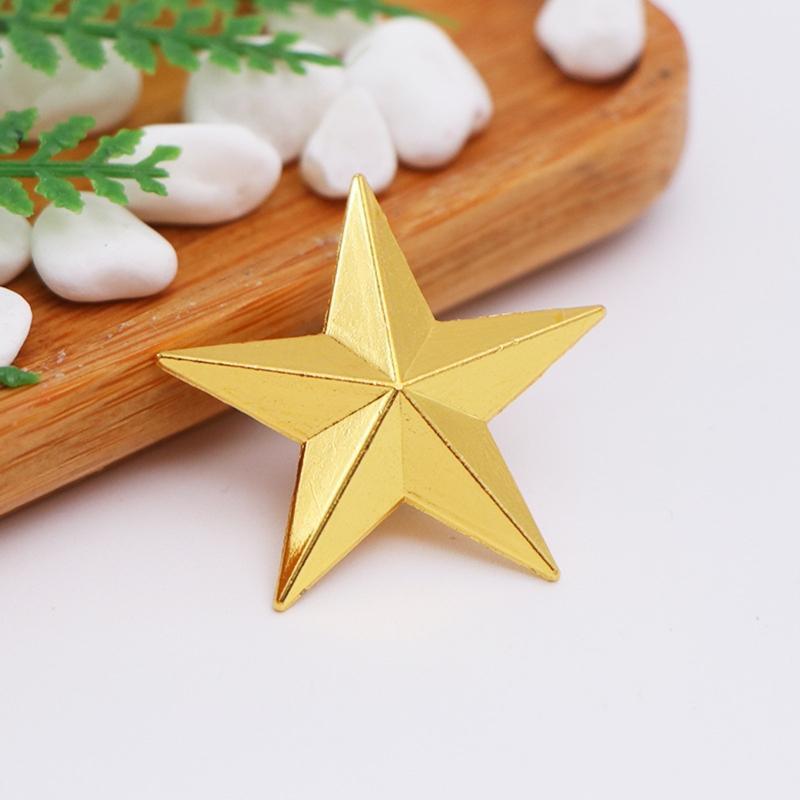 Women Mens Pentagram Brooch Badge Clips for Shirt Dresses Backpack Ornament