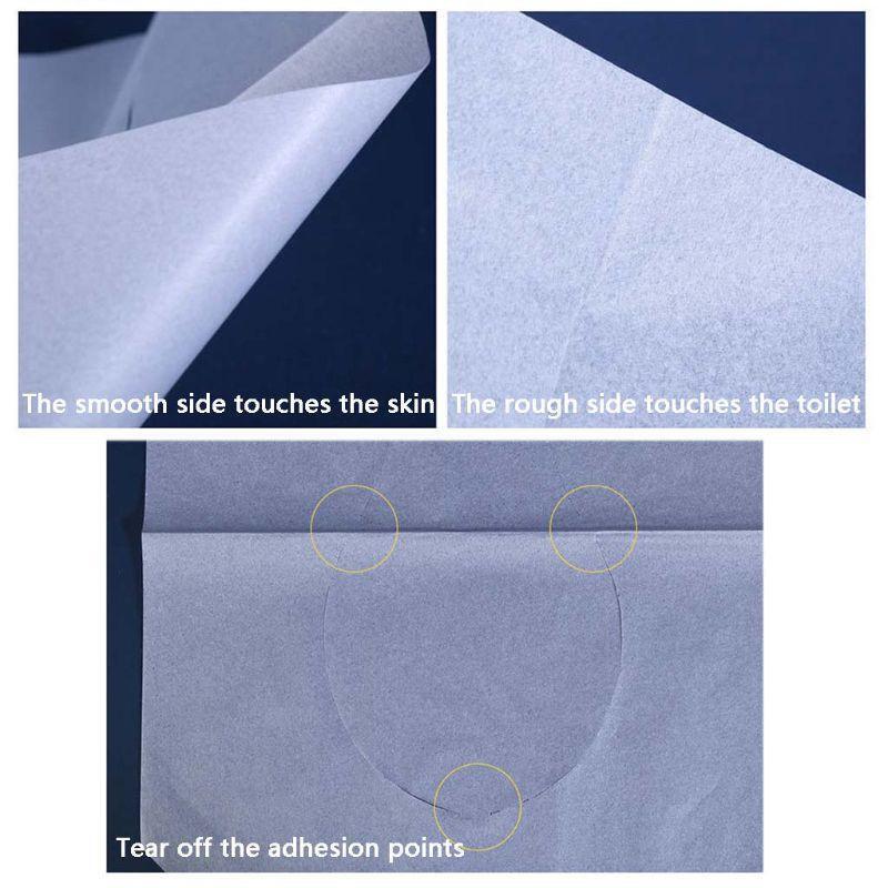 250Pcs Half-Fold Disposable Toilet Seat Covers Thicken Sanitary Flushable Guards