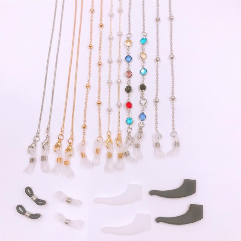 Chains for Glasses Elegant Glasses Holder Bead Strap/Holder Adjustable Hanging