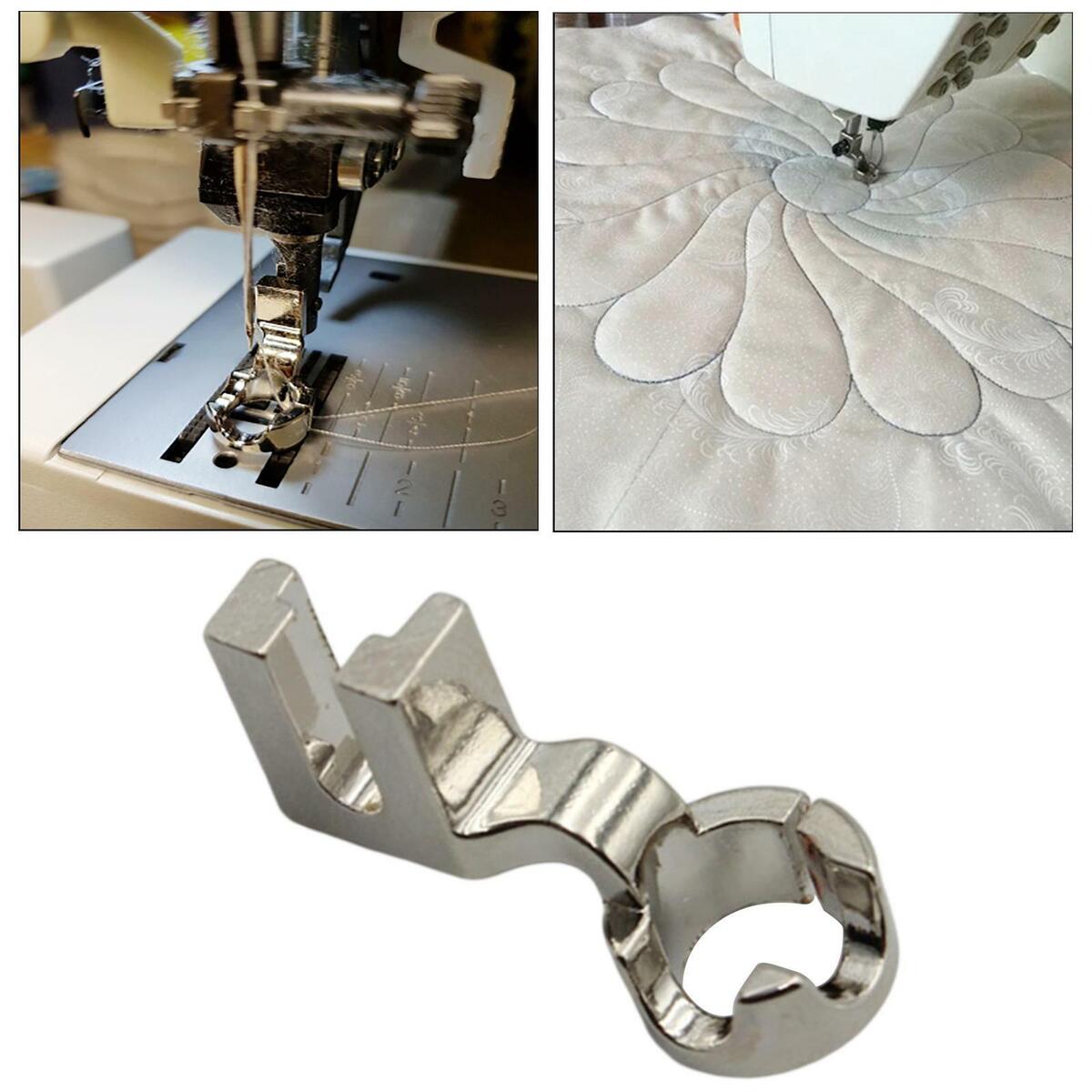 of 2 Low Shank Ruler Foot Quilting Presser Feet for Quilting Embroidery
