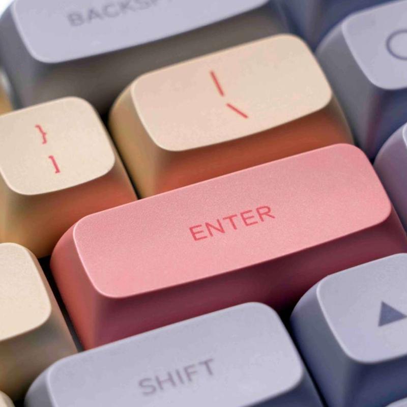 128Key Dye Sublimation Keycap XDA Profile Marshmallow Mechanical Keyboard Keycap
