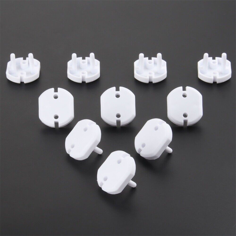 Baby Toddler Safety Protector Anti Electric EU Wall Plug Socket Covers Cap 10Pcs