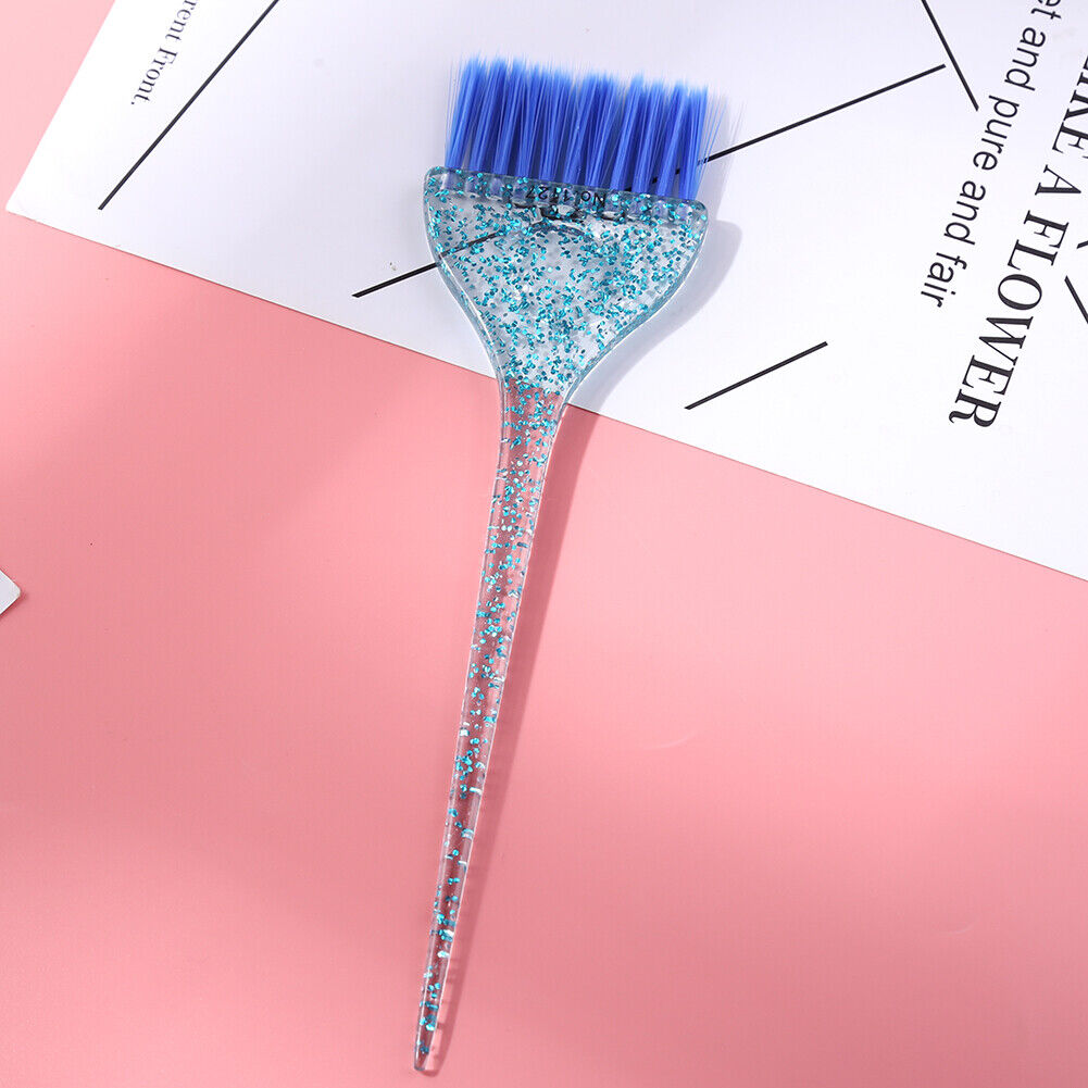 Dye Hair Brush Easy Clean Portable Salon Hair Tinting Color Brush (Blue)
