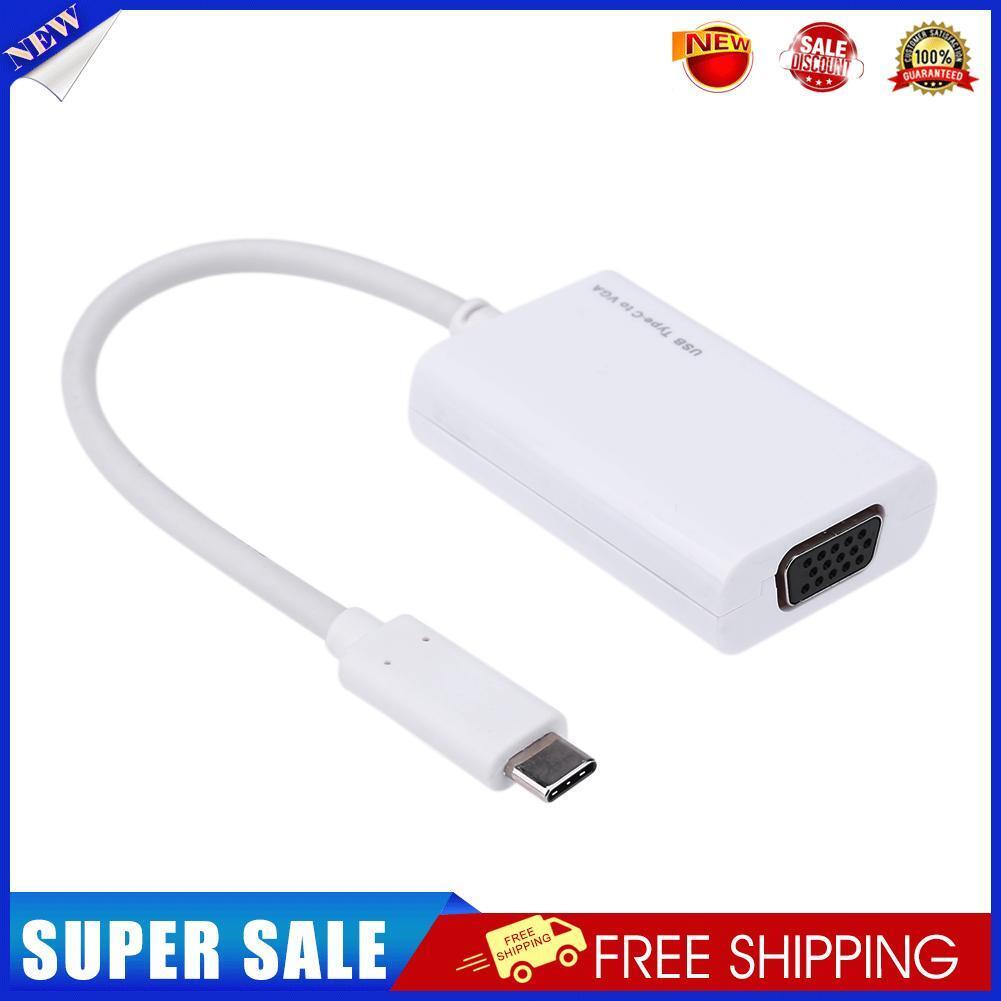 Type-C Male to VGA Female Converter Adapter Supports 1080p Video
