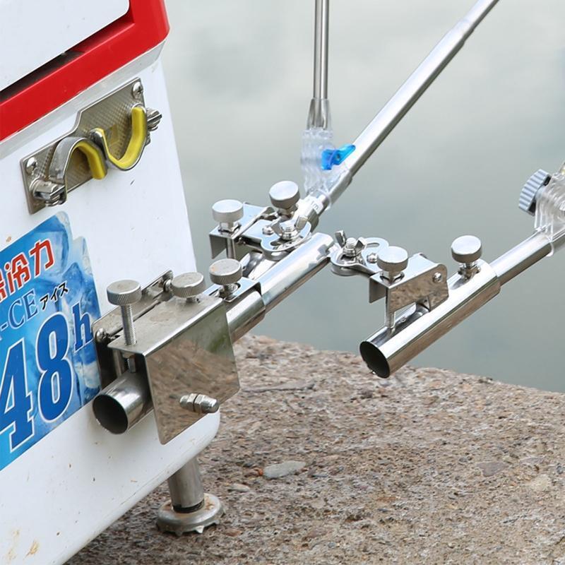 Adjustable Fishing Rod Stand Ground Fishing Rod Holder Anti-dumping Fishing Tool