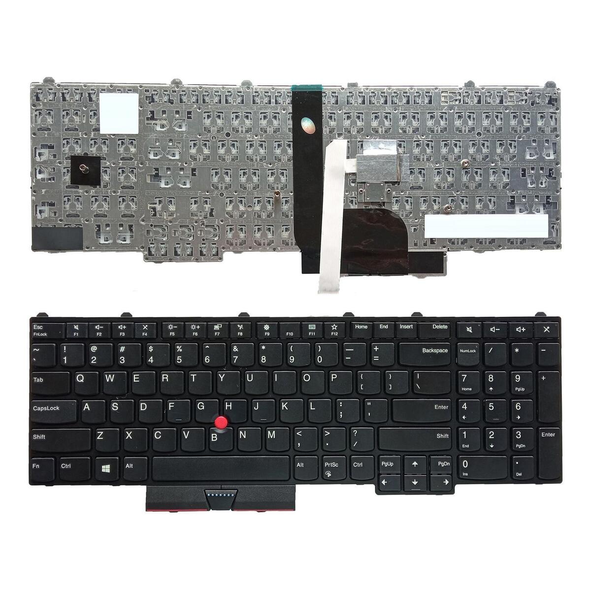 Laptop Replacement Keyboard with Pointing Stick US for P51 P71 01HW282 Parts