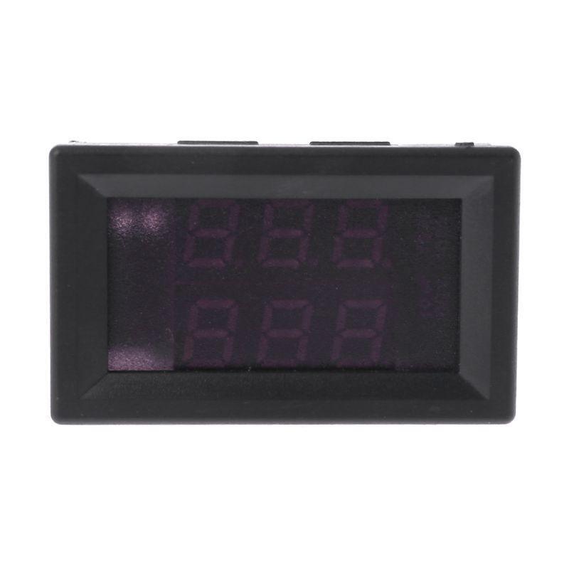 DC 5V-80V Precision Dual Display Digital Thermometer Monitor Panel Meter 2 NTC
