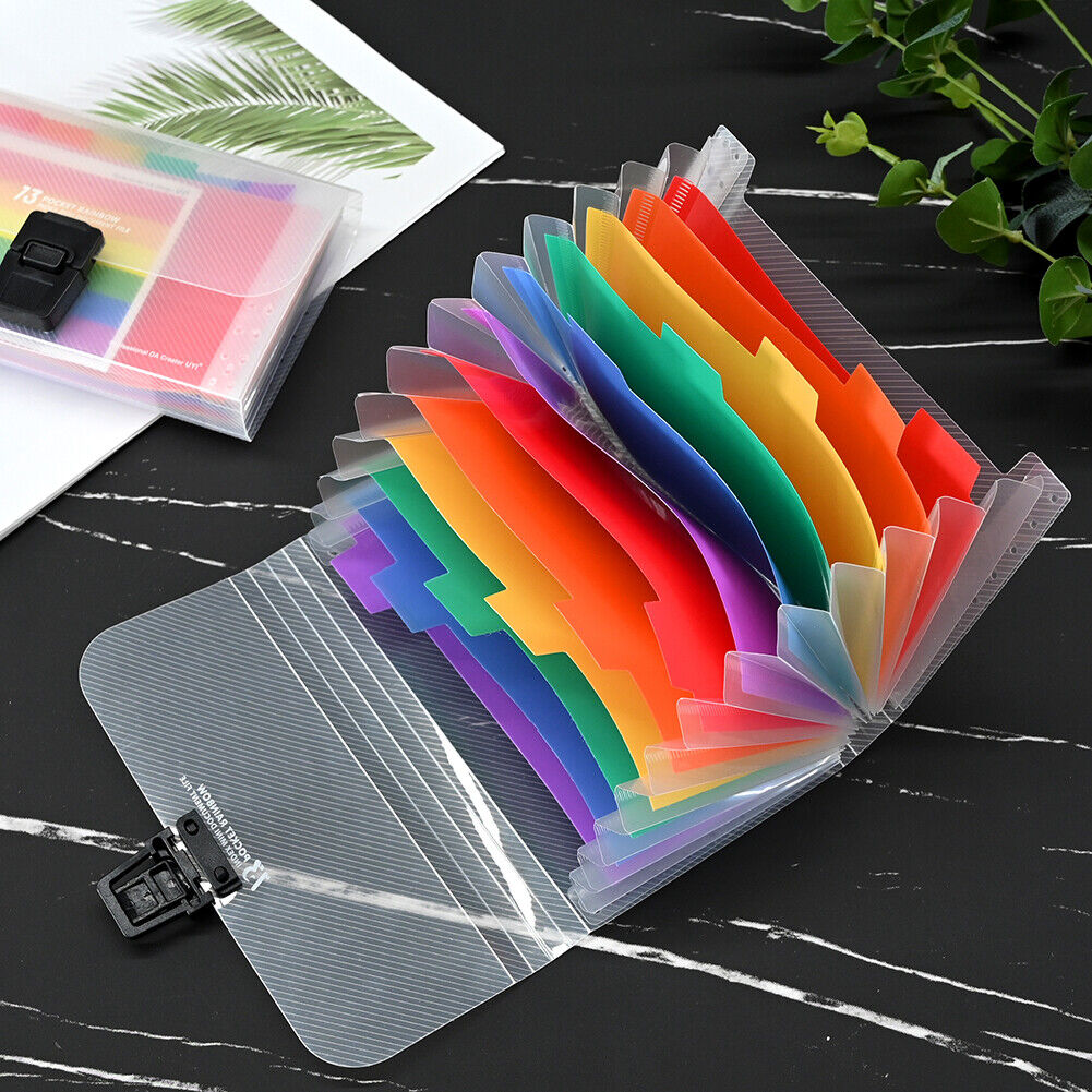 A6 Portable File Folder Storage Bag Document Binder Bill Receipt Organizer