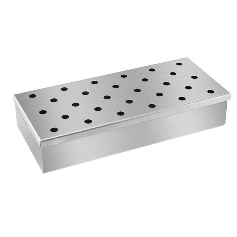 Smoker Box for Wood Chips Stainless Steel BBQ Wood Pellet Grill Smoke Generator