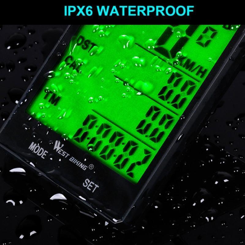 Wireless Bike Computer Bicycle Speedometer Odometer Waterproof LCD Stopwatch