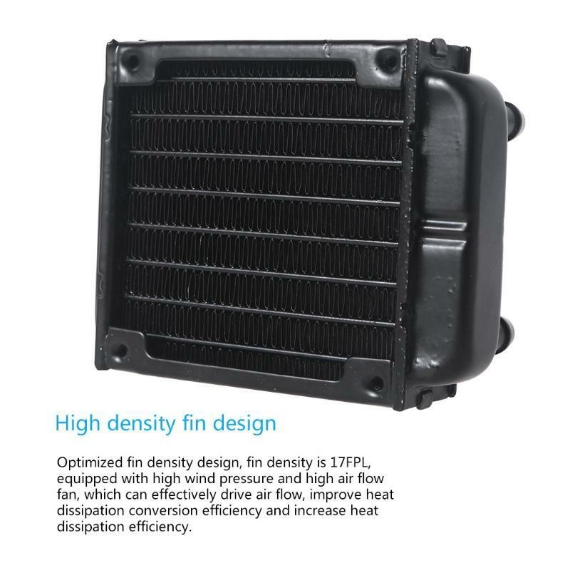 Multi-Port G1/4 Thread Aluminum Radiator 80mm For Computer Water Cooling System
