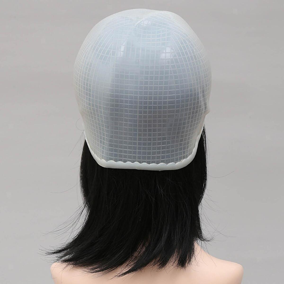 Silicone Hair Coloring Hat for Women Girls with Hook for Hair Color Hair