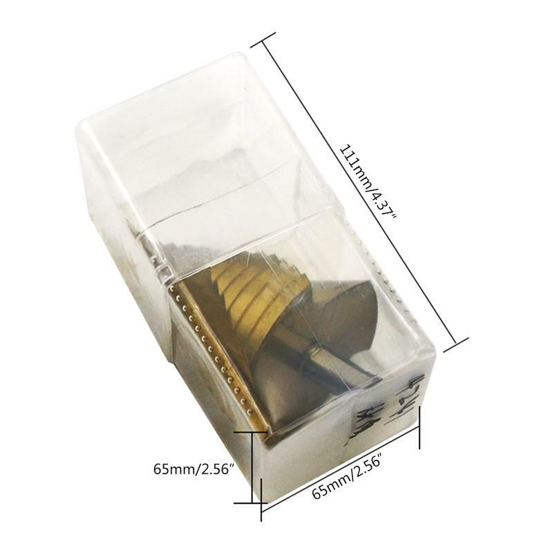 6-65mm Large Spiral Groove Step Drill Cone Drill Bit High Speed Steel Drill