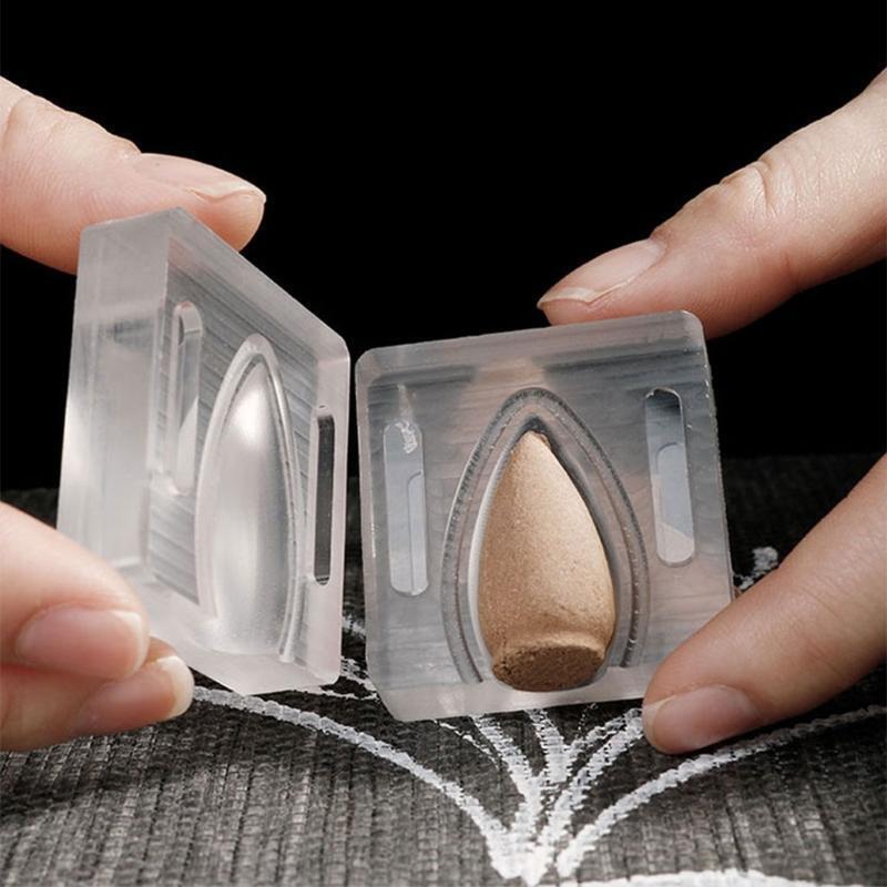 Incense Cone Making Mold Acrylic Transparent Tower Incense Mould DIY Making Tool