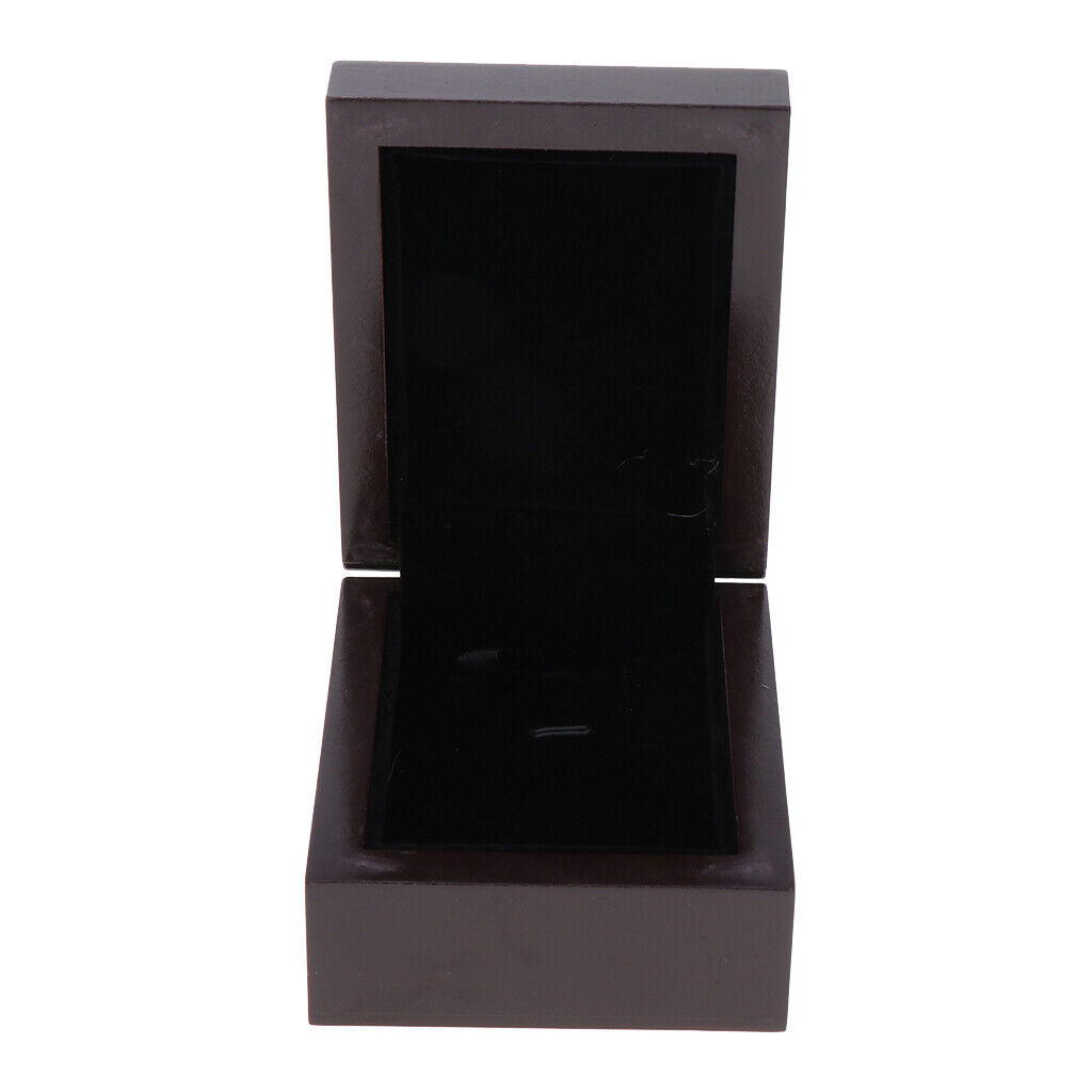 Wooden Jewelry Organizer Box Trinket Case Chest Dark Brown