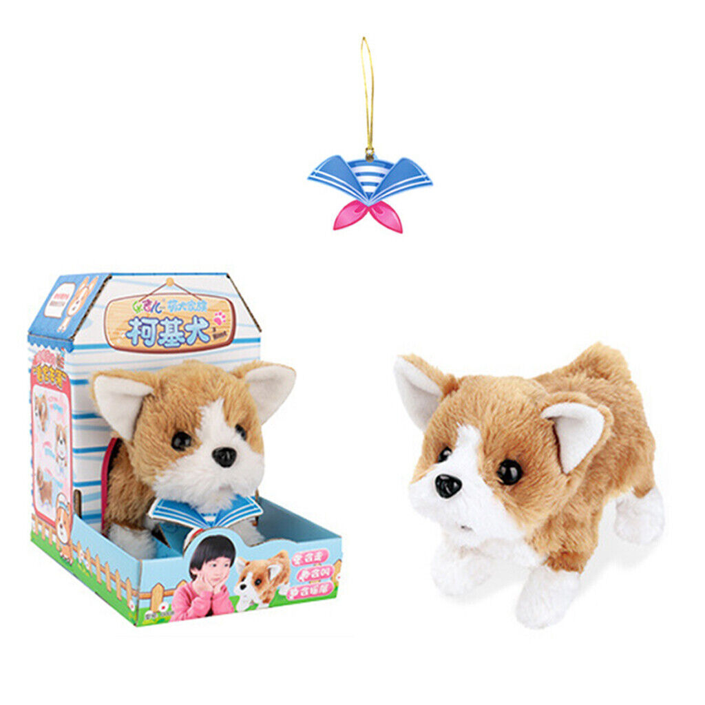 Lovely Electric  Electronic Pet Welsh Corgi Dog Puppy Birthday Gift
