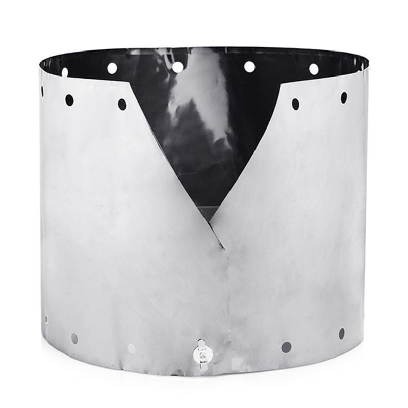 Titanium Material Camping Windshields Heat Reflector Windscreens for Liquid Fuel