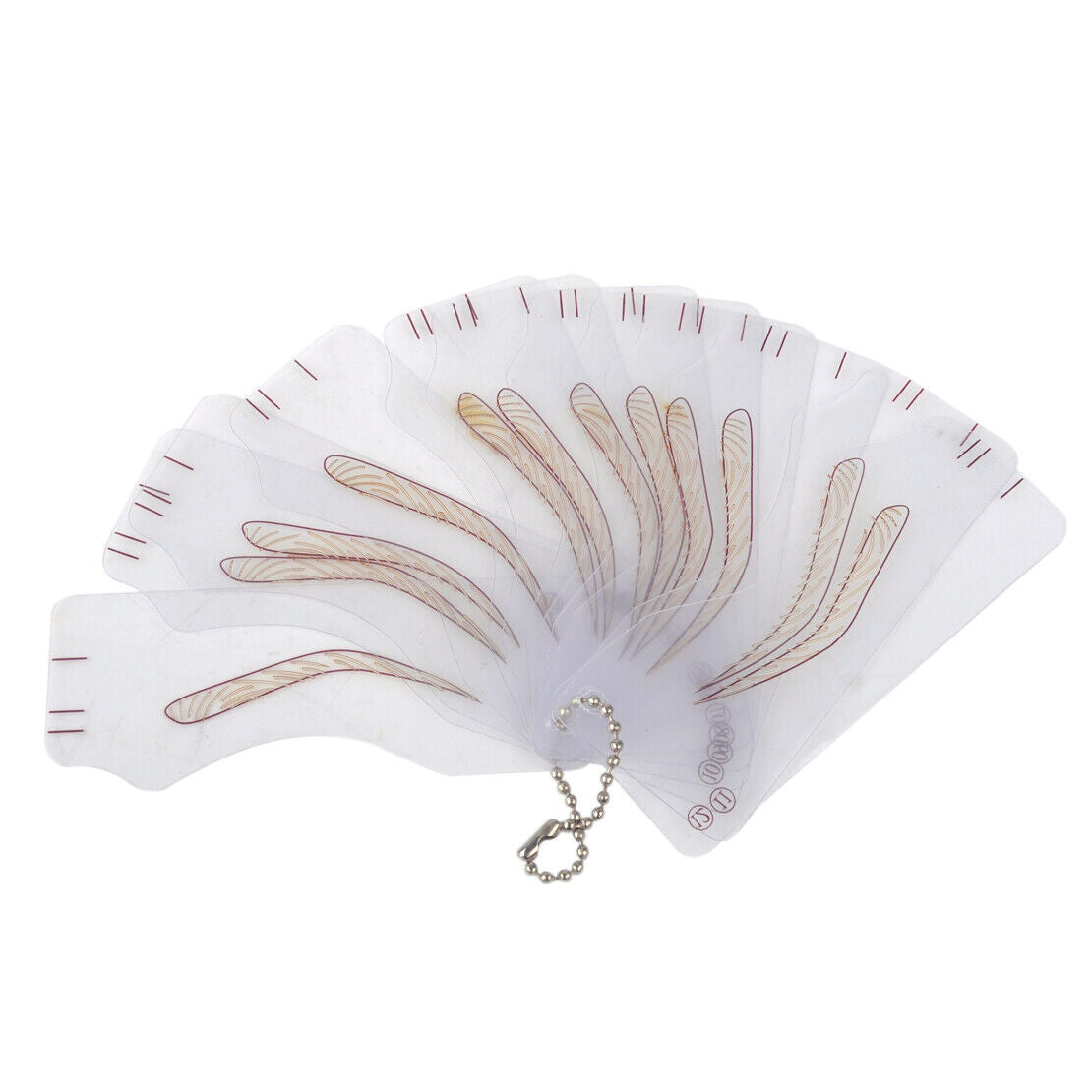 12 Microblading Train Permanent Eyebrow Shaping Stencils Template Card Guide Li