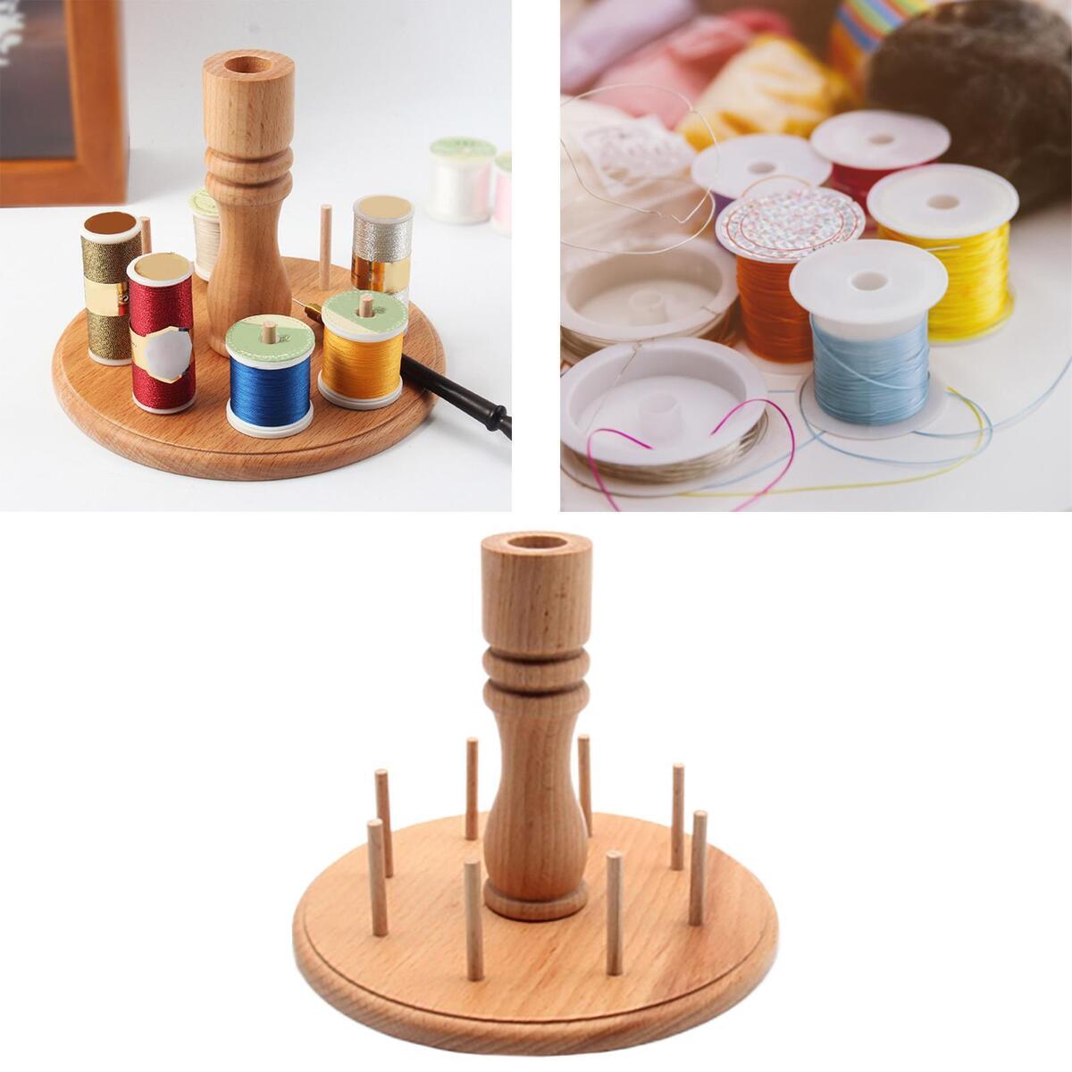 Durable  8 Spools Yarn Holder Sewing Rack Crocheting
