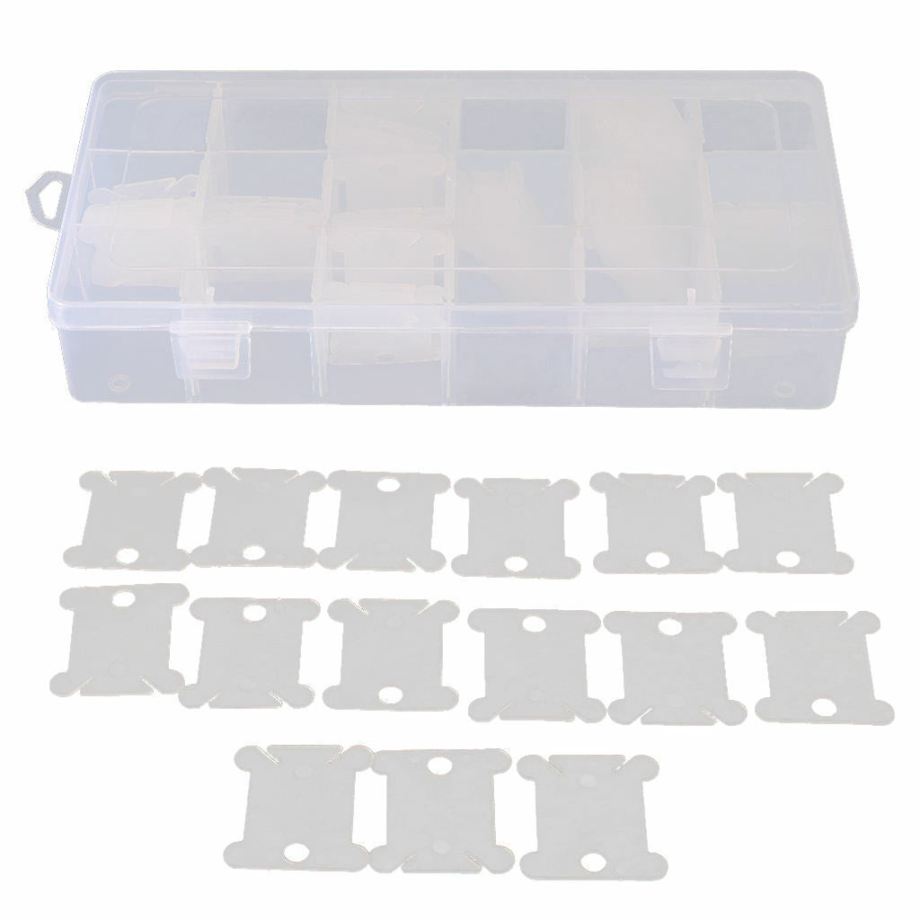 18 Slots Embroidery Floss Organizer  + 120 Pieces Plastic Winding