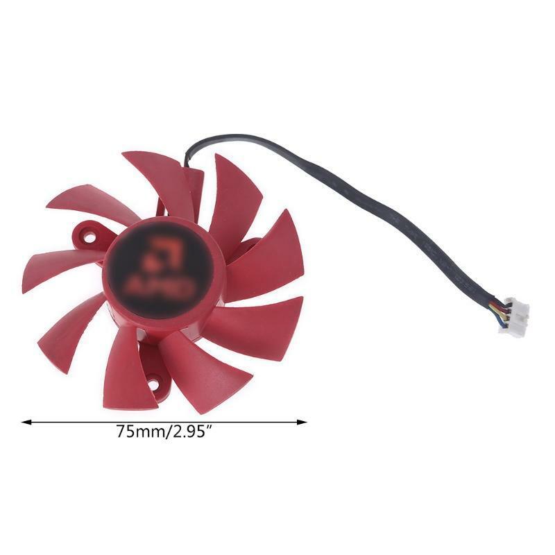 FD8015U12S 4Pin 12V 0.5A Cooler Fan Graphics Card Cooling VGA Fan for AMDRX570