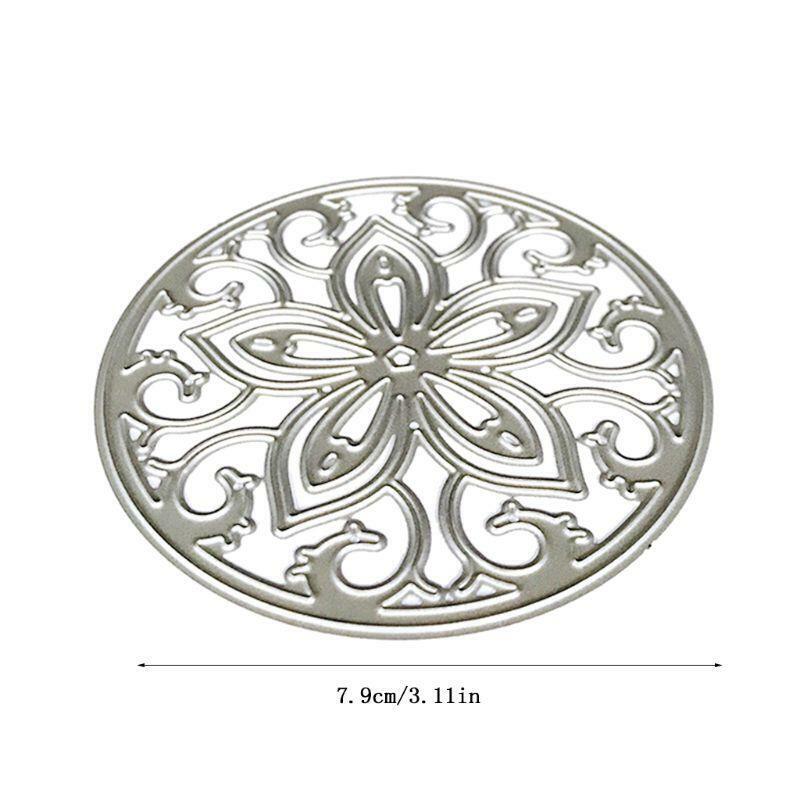 Circle Lace Metal Cutting Dies Stencil Scrapbooking DIY Album Stamp Paper Card