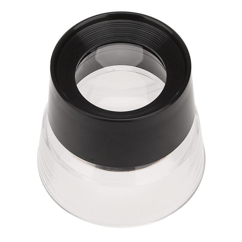 Portable 10X Stand Loupe Magnifier Desktop Magnifying Glass- Eye Loop Monocle-