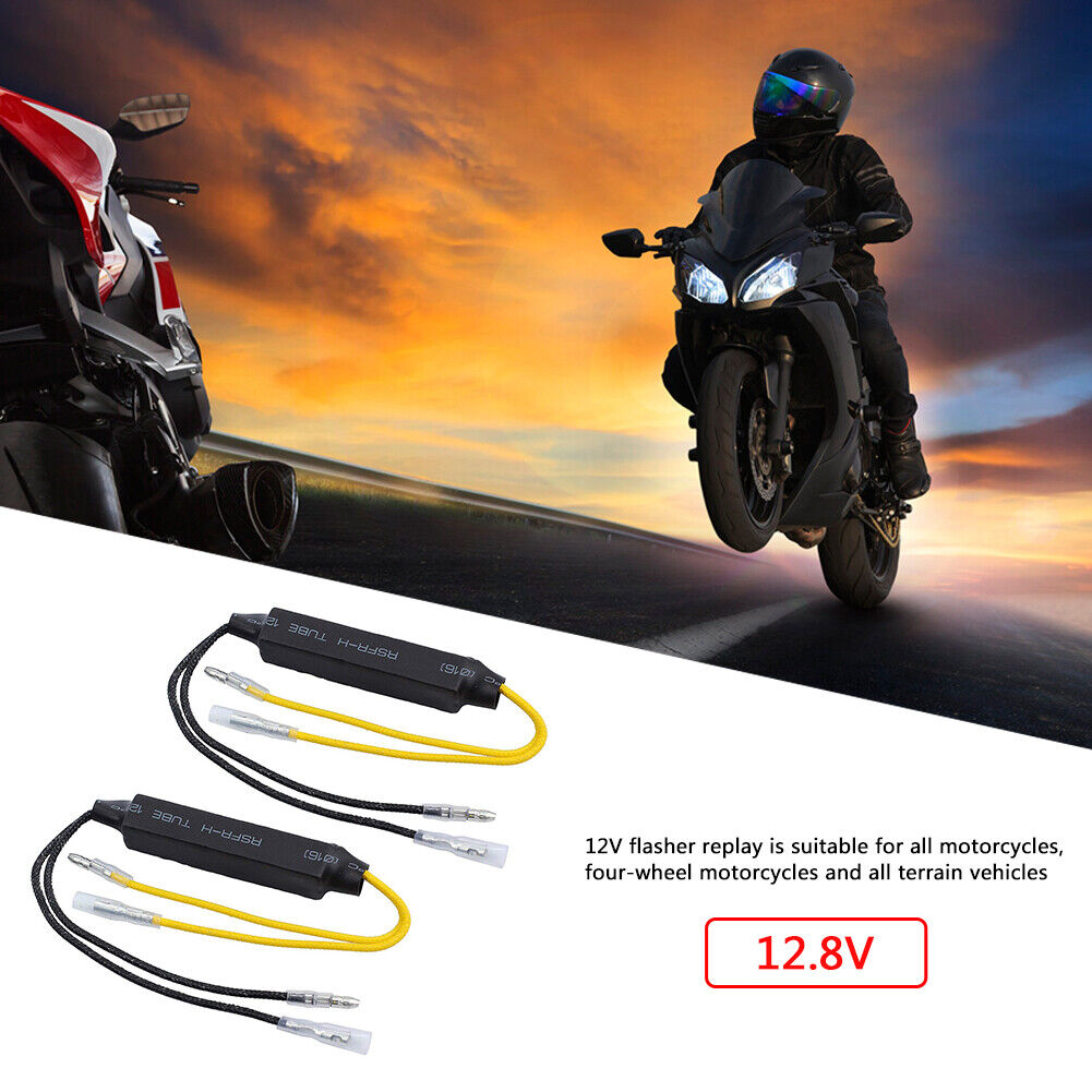 1 Pair Motorcycle Indicator Turn Signal Decoder LED Light Blinker Resistor