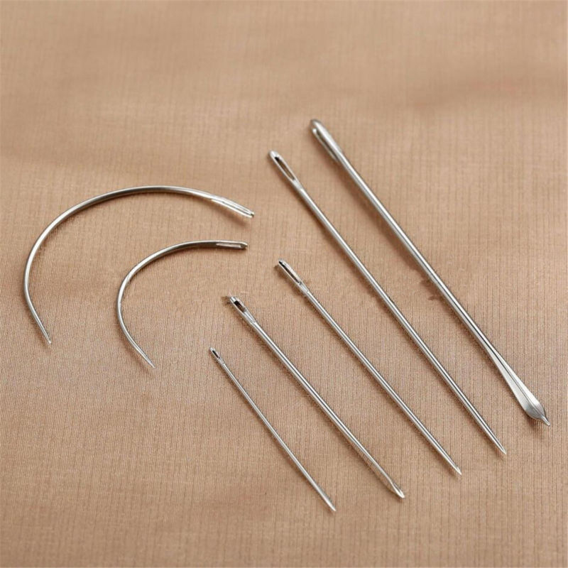 7pcs/Set Hand Repair Upholstery Leather Carpet Curved Sewing Needle Crochet Hook