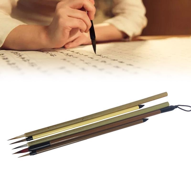 Calligraphy Brush Set Detail Paint Brush Perfect for Ink Painting Illustrations
