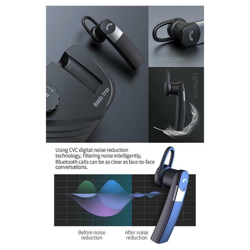 Wireless Car Kit for Handsfree Talking Answering the Phone by One Key Black