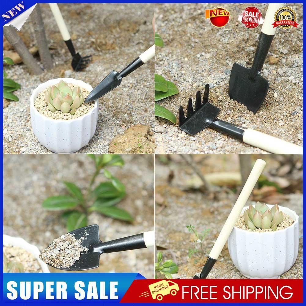 3pcs/set Gardening Tools Mini Shovel Harrow Spade for Potted Plant Flowers