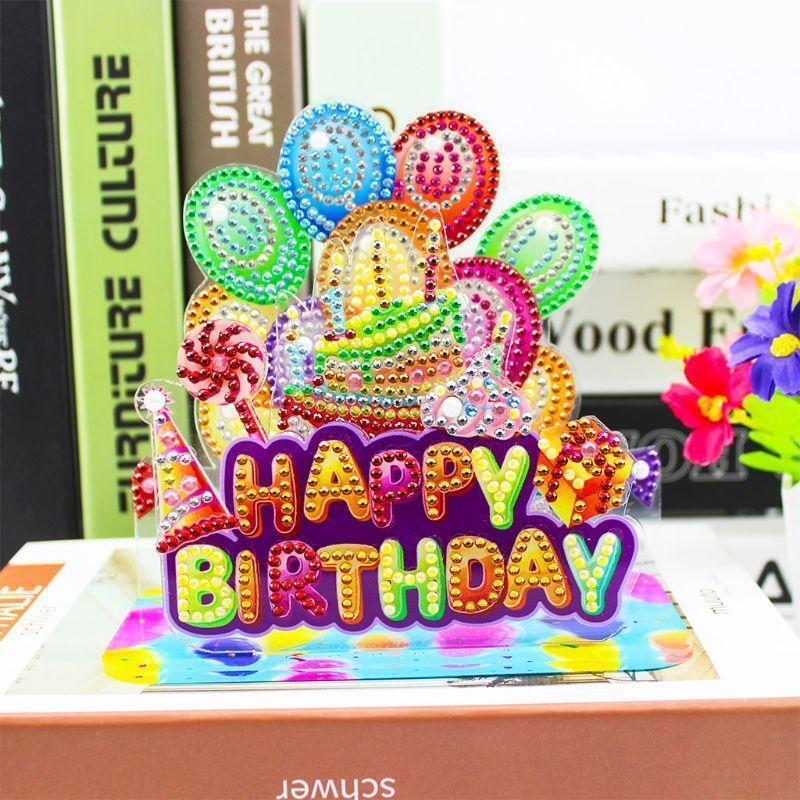 birthday cake New 5D Diamond Painting Cross Stitch DIY Diamond Embroidery
