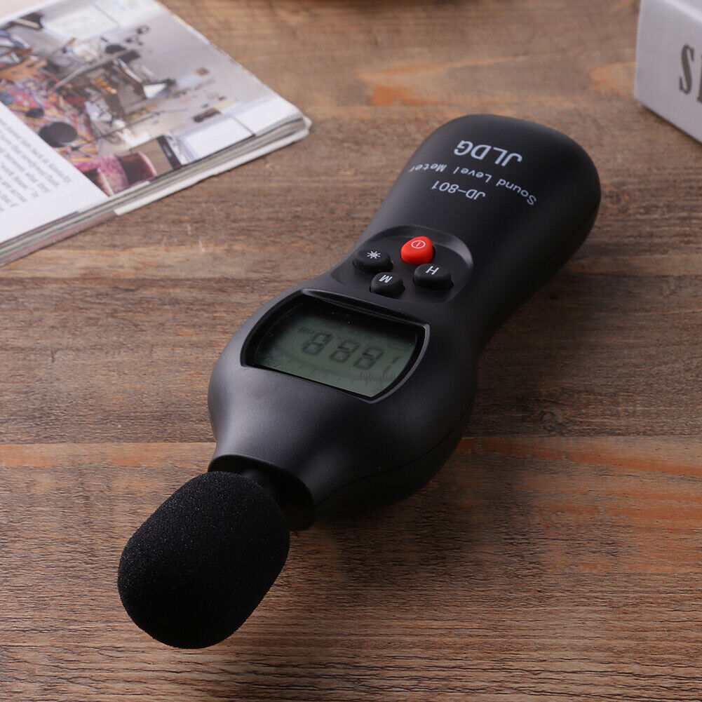 JD-801 30-130dB Noise Tester Digital Audio Sound Level Meter with ON OFF