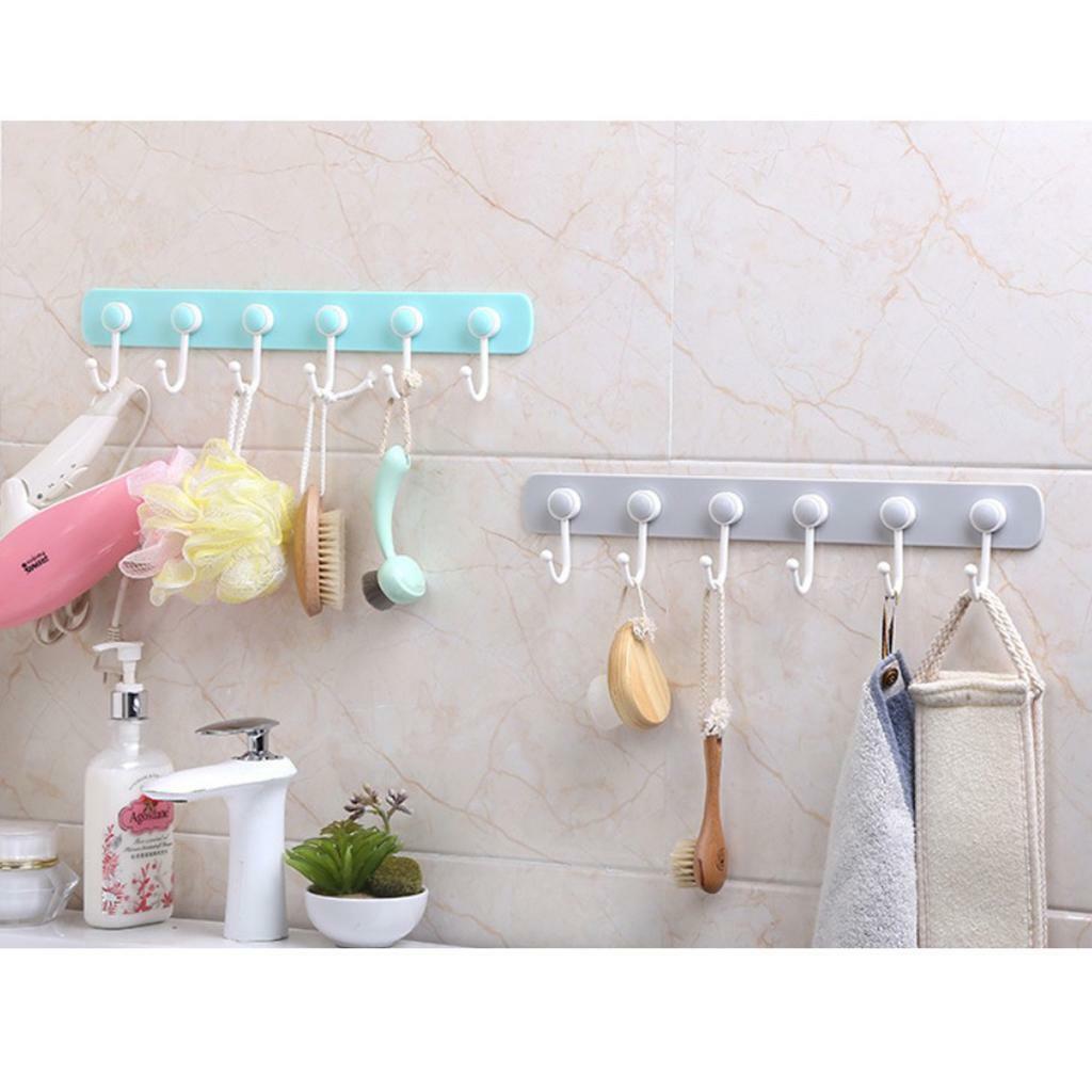 2x Self-Adhesive  Hook Wrench Holder Rack Hanger Coat Hanging Decor