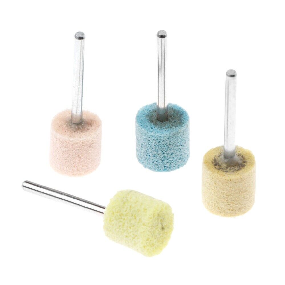 4Pc 12mm 0.47inch Head Dia Grit 150# 240# 320# 600# Nylon Polishing Head Buffing