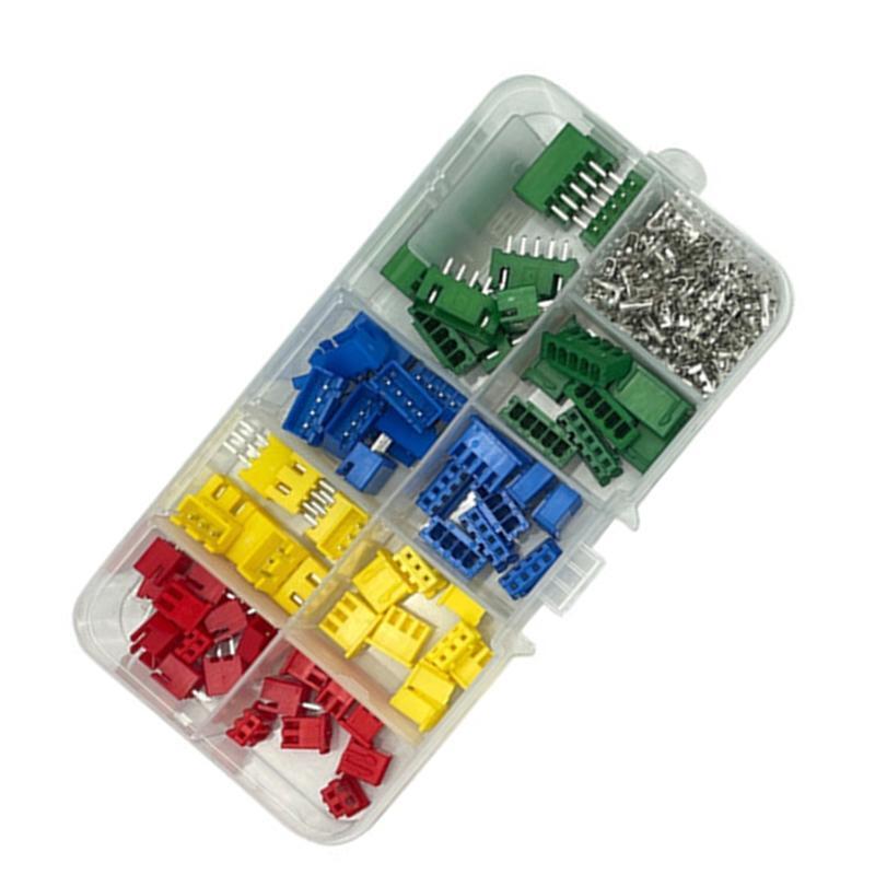 230Pcs 2.54mm 2/3/4/5 Pin Housing and Female/male Pin Head Connector Plug Set