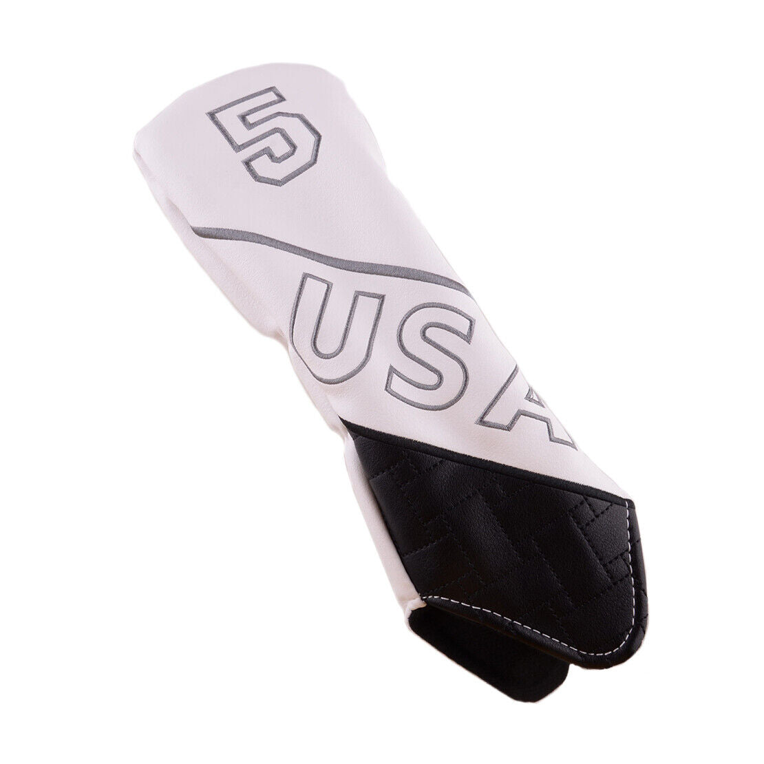 4Pcs White/Black Golf Club Head Cover 135H Driver Fairway Wood Hybrid Cover Gift