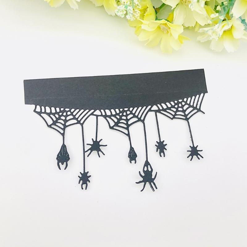 Halloween Spider Web Metal Cutting Dies Stencil DIY Scrapbooking Album Template
