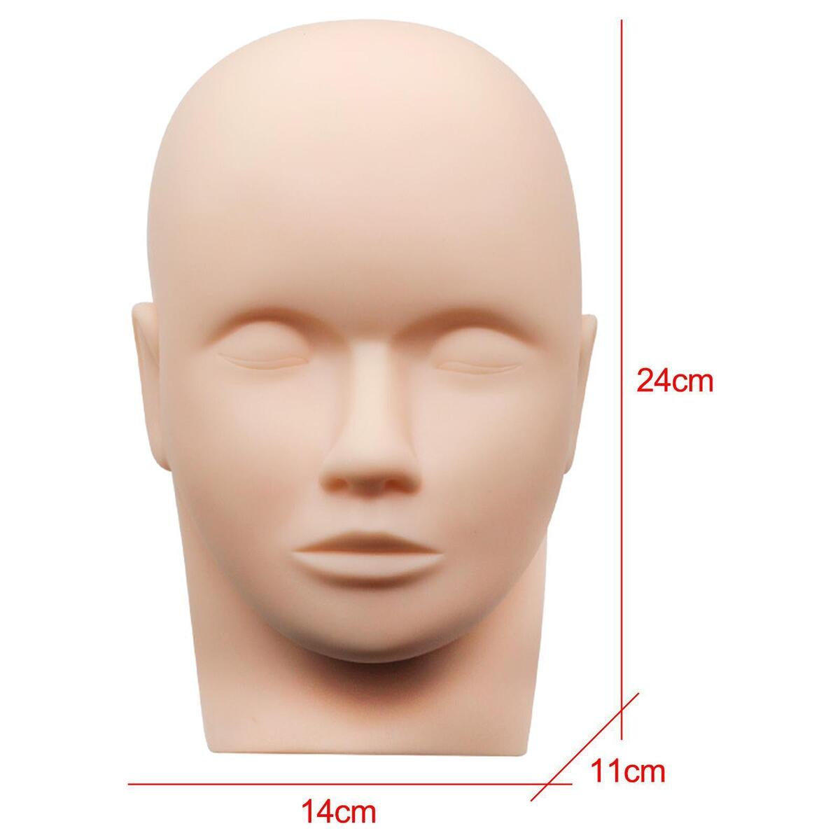 Silicone Head Mold Lash Extension Supplies Soft Touch for Practice Training