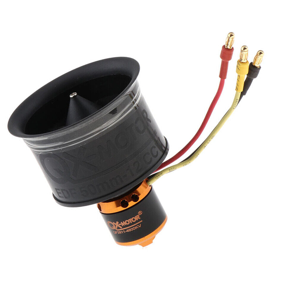 2Pcs 50mm Duct Fan QF2611 Powerful Brushless Motor 550W RC Accessories