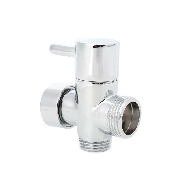 Brass Shower Arm Diverter Valve Bathroom Universal Shower System Chrome 2 Way