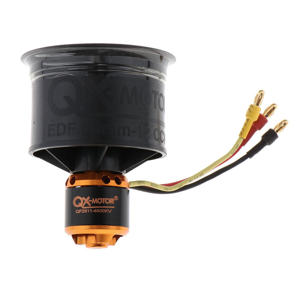 2Pcs 50mm Duct Fan QF2611 Powerful Brushless Motor 550W RC Accessories