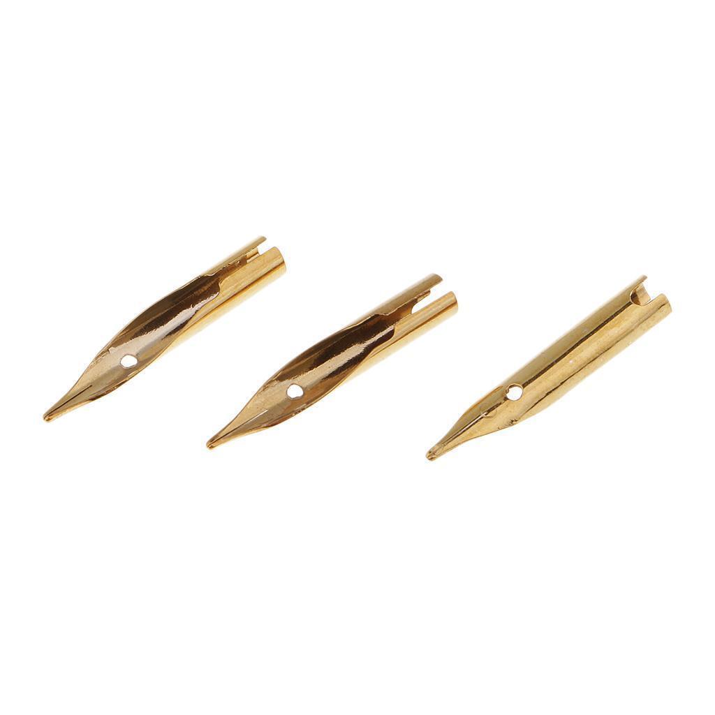 15 Pcs Universal Fountain Pens Nib Pen Tips 0.5 mm for Lettering and Drawing