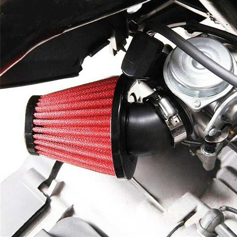 Motorcycle 42mm Tapered Air Filter 45 Degree Bend Inlet Fit For Kawasaki Suzuki