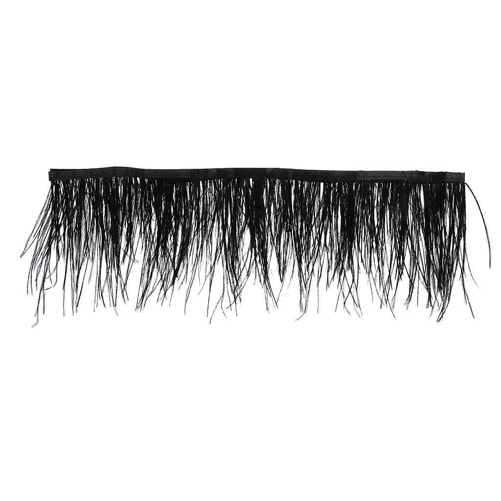 Ostrich Feather Fringe Trim DIY Sewing Crafts Clothing Party Costume Decor