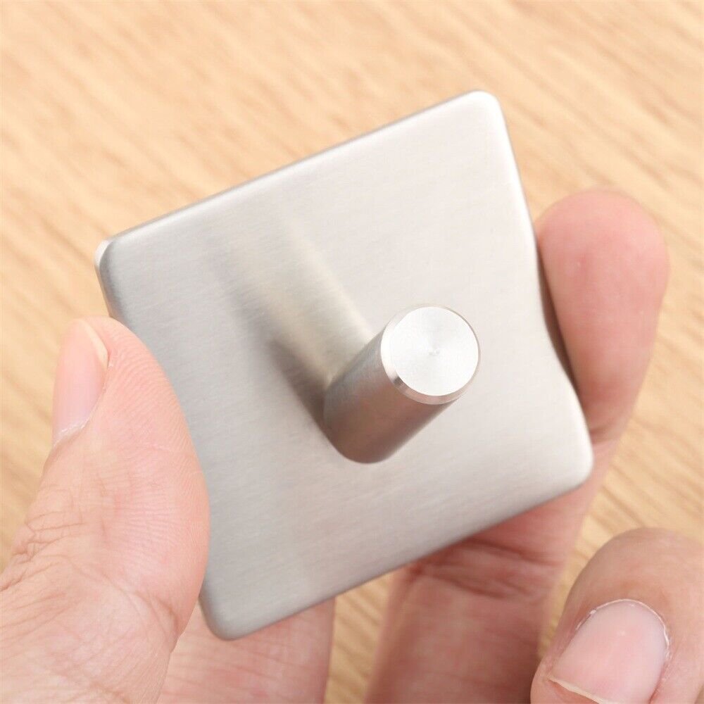 1pc Strong Self Adhesive Sticky Hook Hat Rack Towel Hanger Holder Wall Door DIY