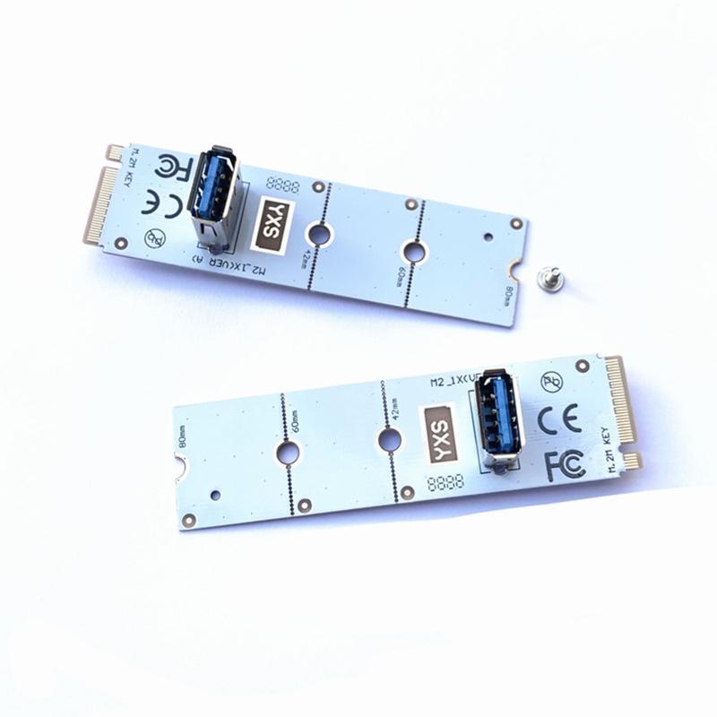 M.2 M-KEY to USB 3.0 Converter NGFF to USB3.0 Riser Extender Card 2242 2260 2280
